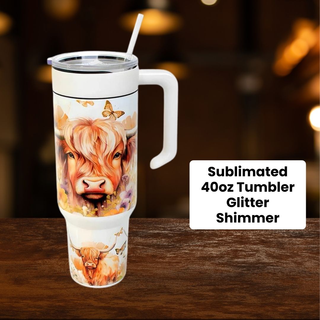 40oz Glitter Shimmer Sublimation