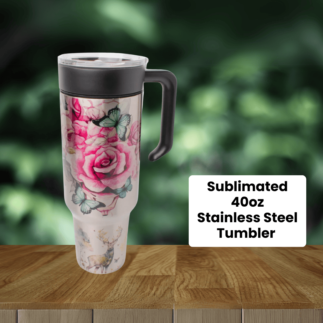 Sublimated 40oz Stainless Steel Tumbler