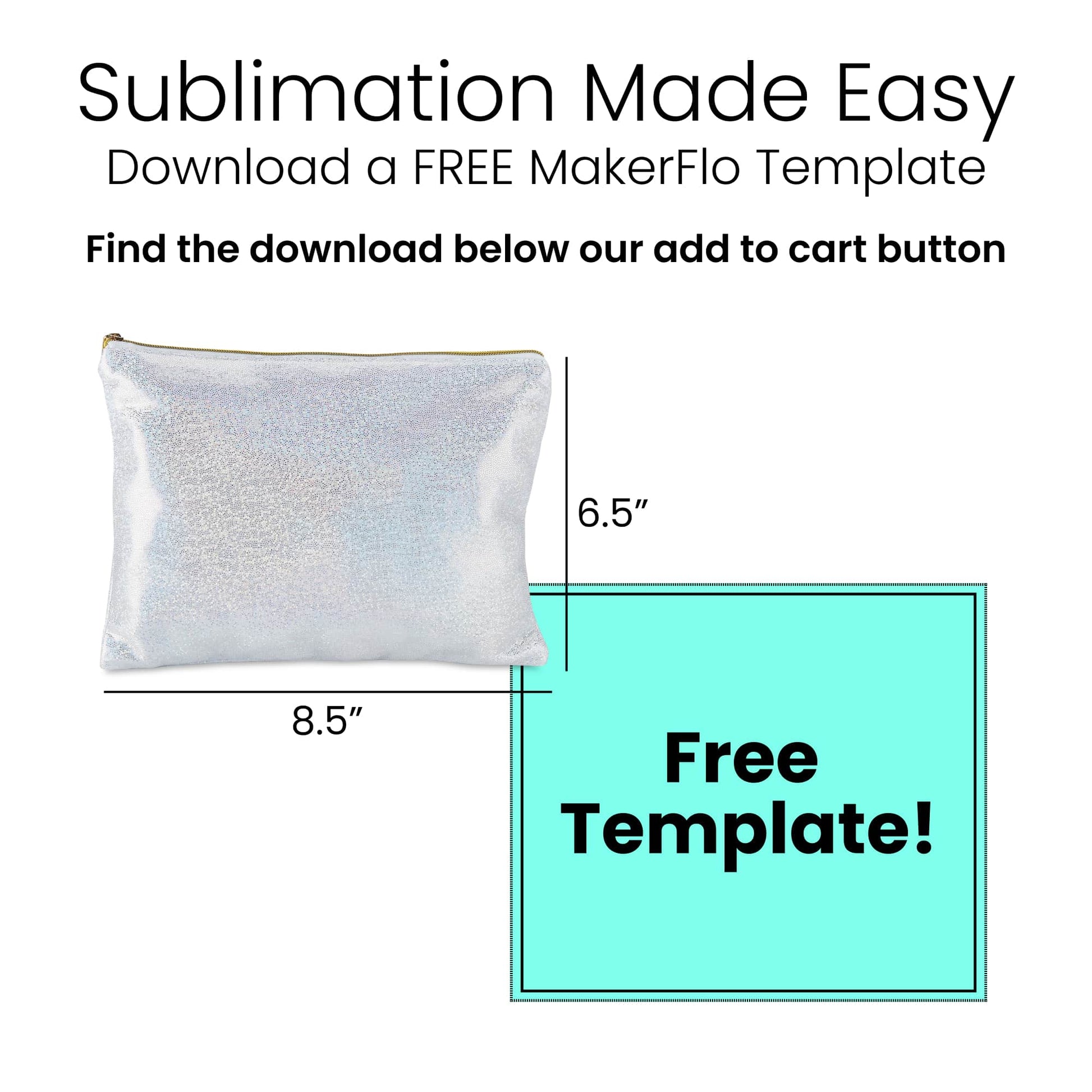 sublimation pouch, download a free template