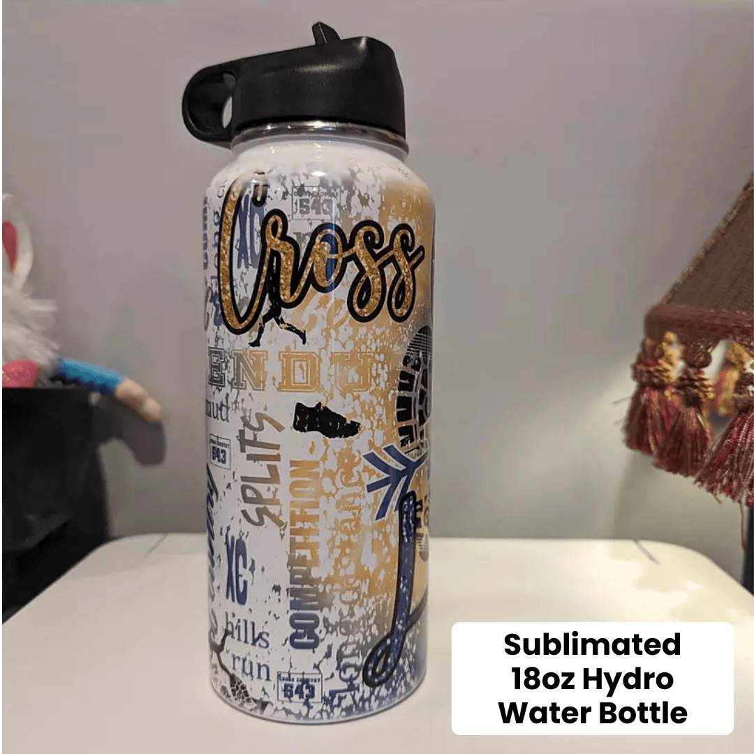 sublimation water bottle, sublimated