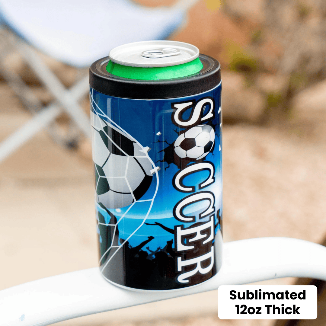 Sublimation Can Cooler, sublimated