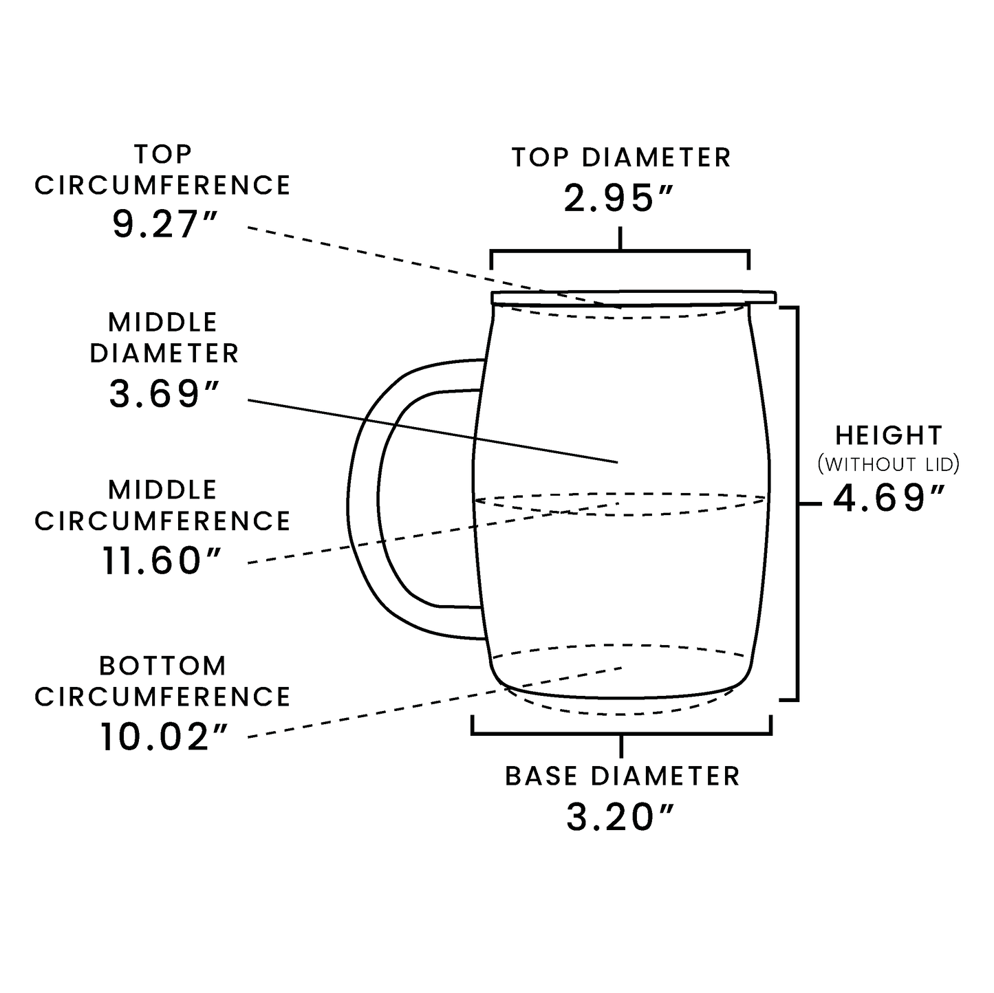 14oz Round Mug