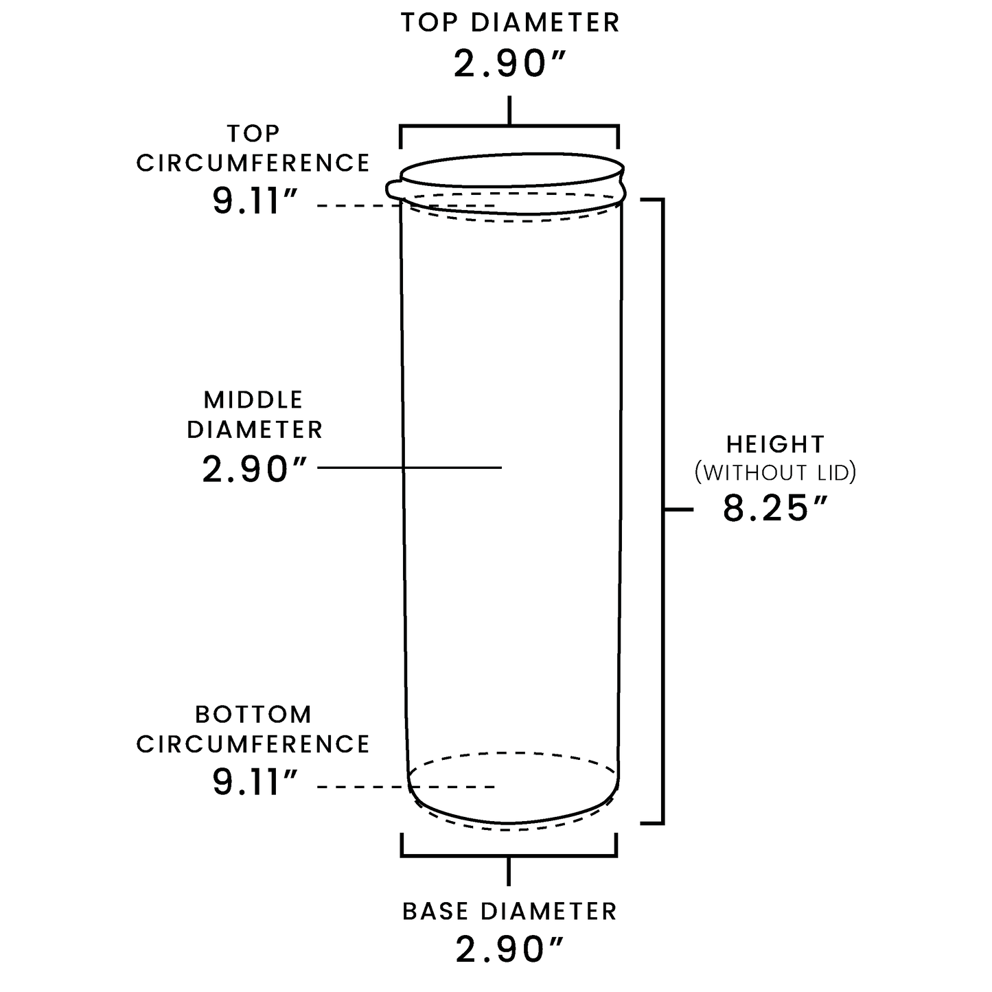 Pre-Sanded 20oz Skinny Tumbler