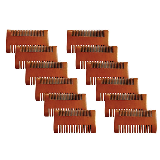 12ct Double-Sided Wooden Comb