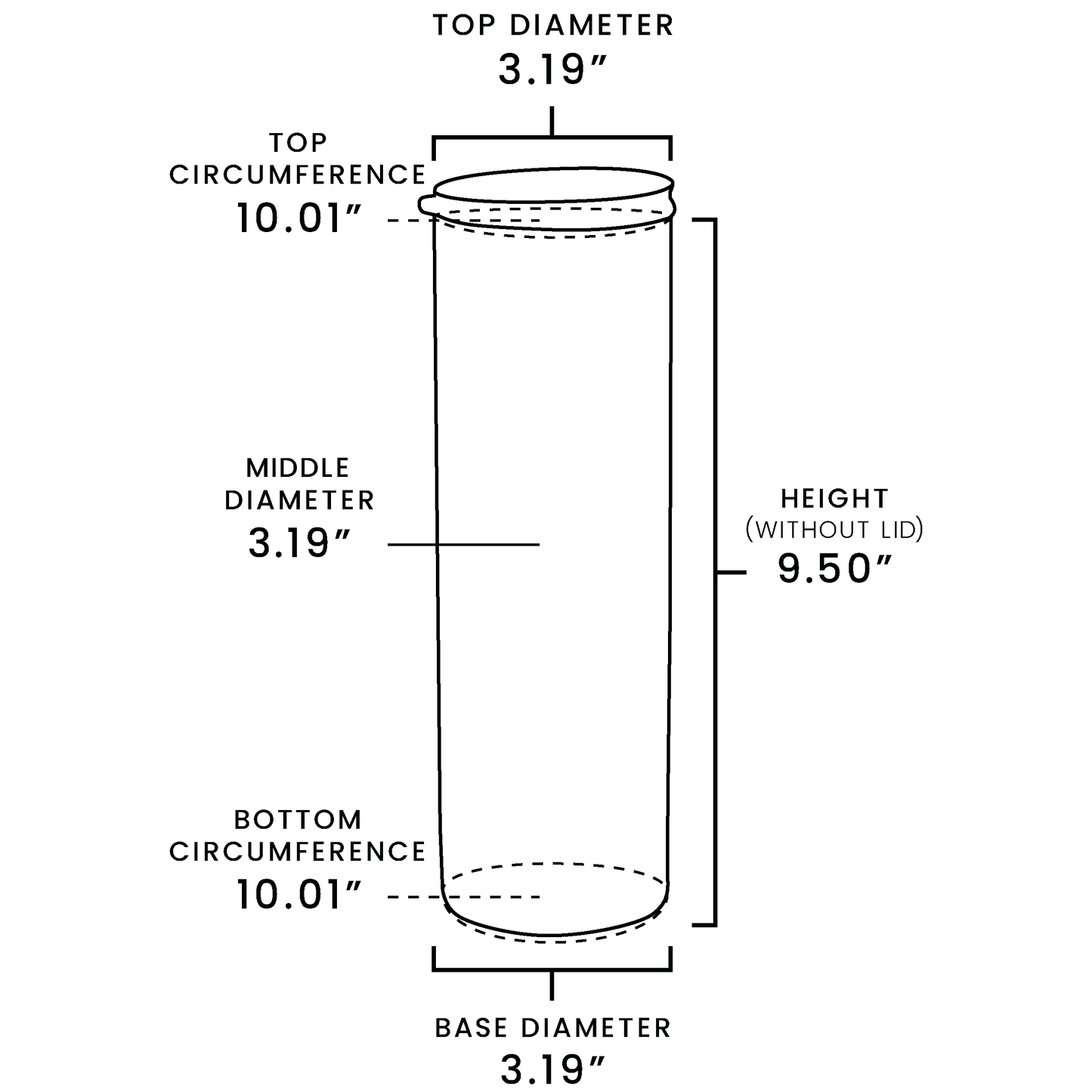 Pre-Sanded 30oz Skinny Tumbler