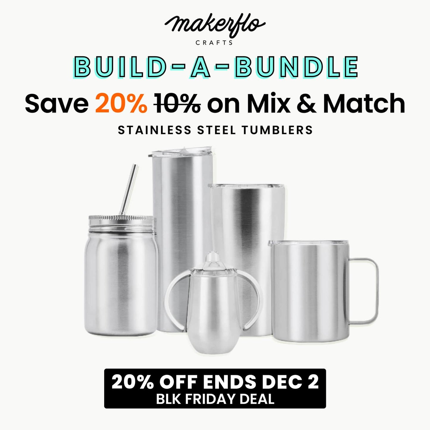 Stainless Steel Tumbler Bundle