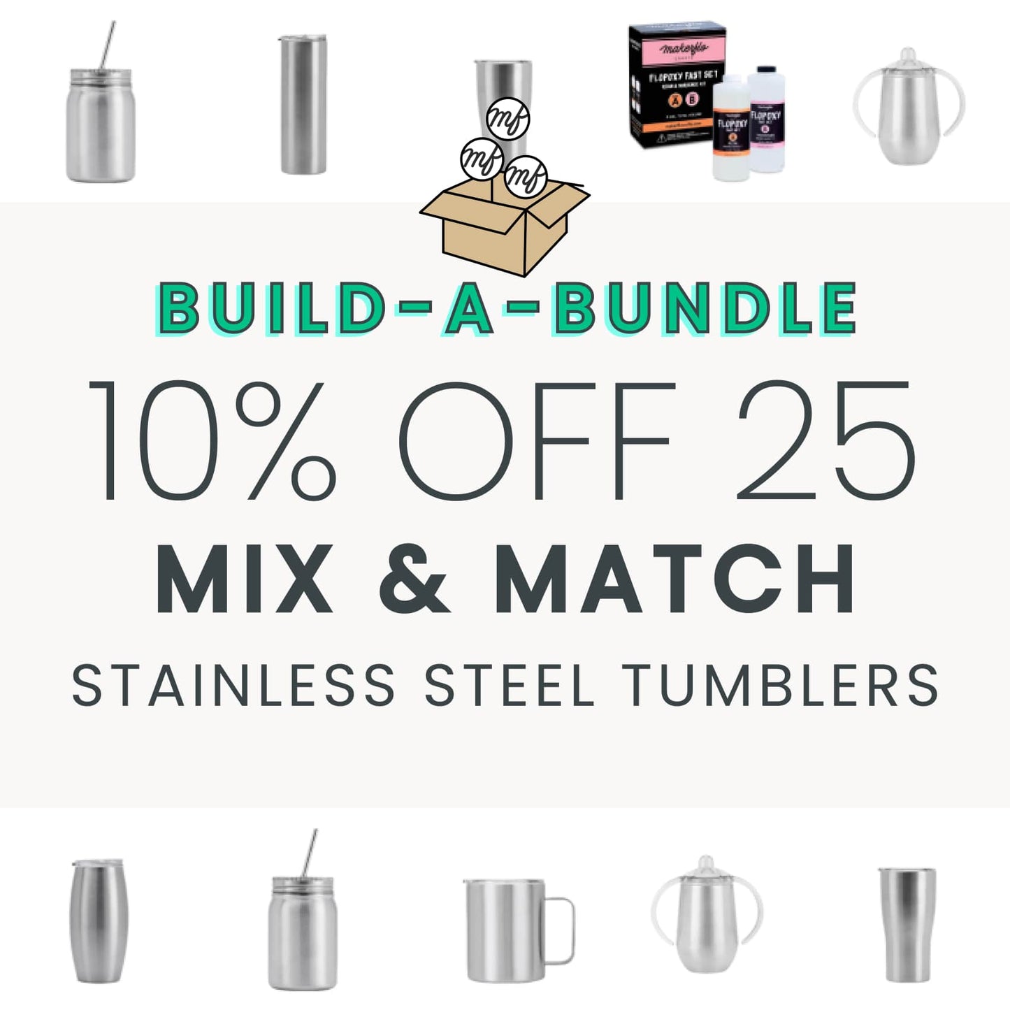 Stainless Steel Tumbler Bundle