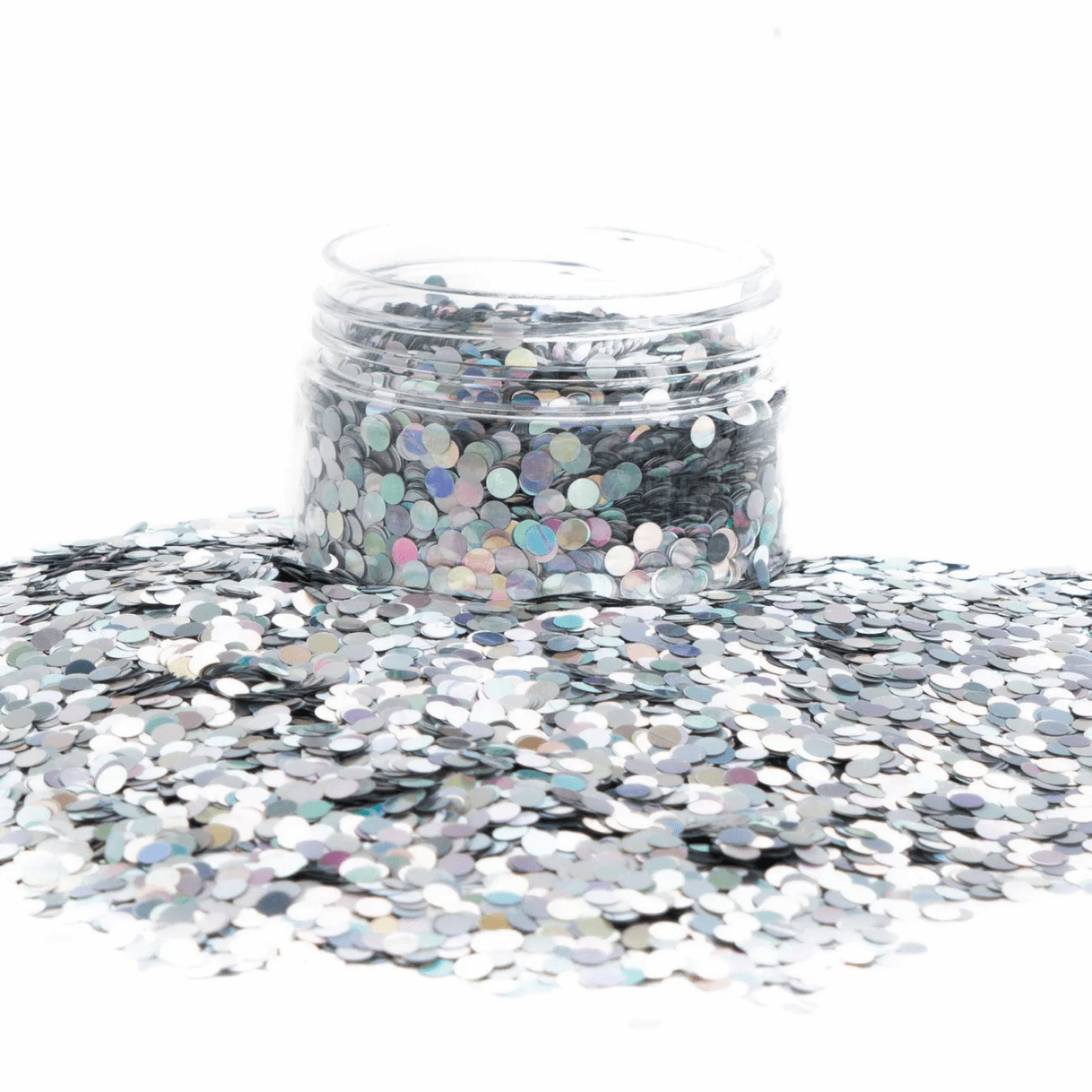Pink Holographic multi sized glitter flake With 0.2-3mm Discs