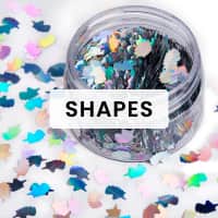 holographic glitter shapes