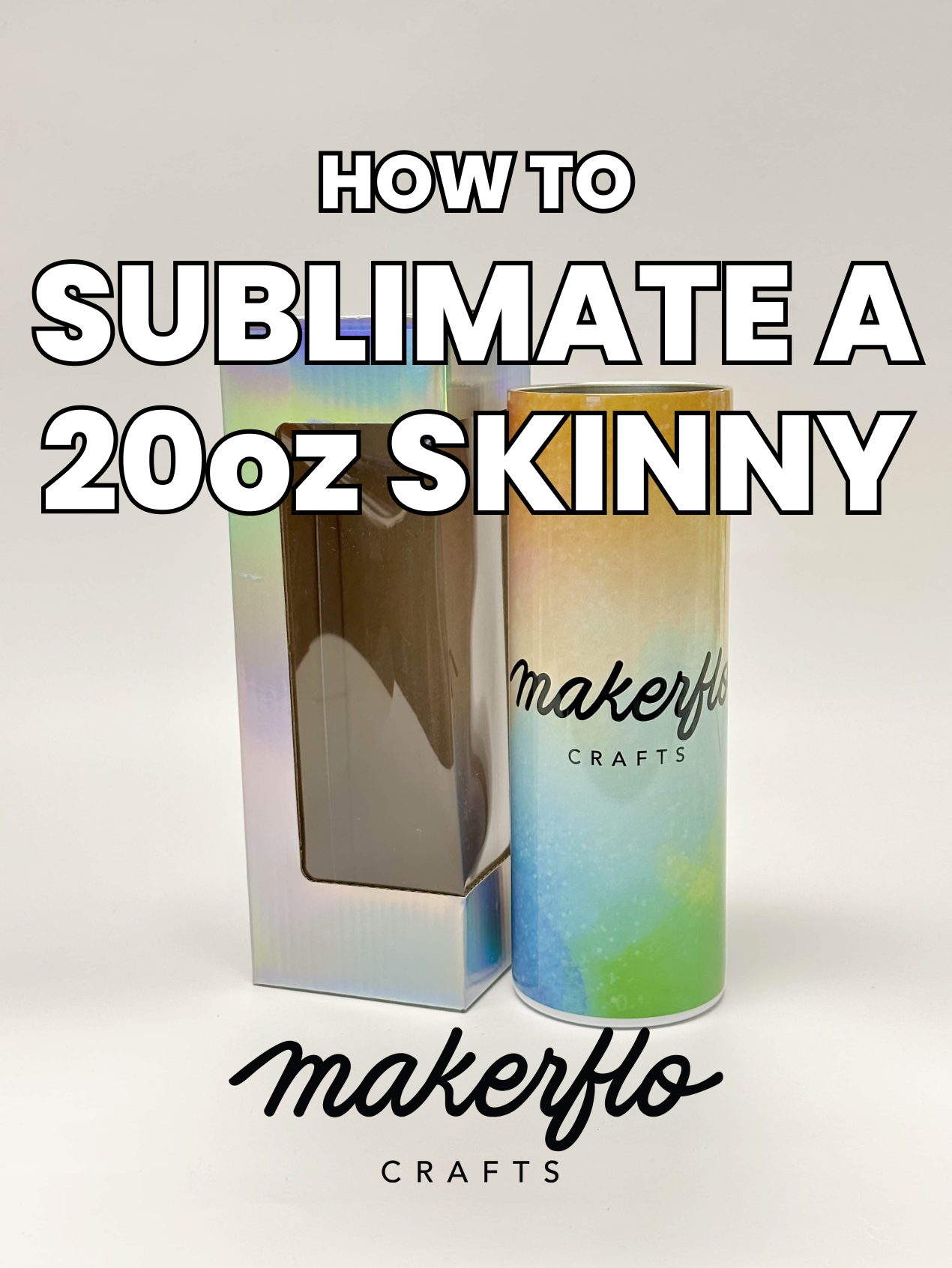 Custom Promotional 25-Pack 20oz Sublimation Skinny Tumbler from