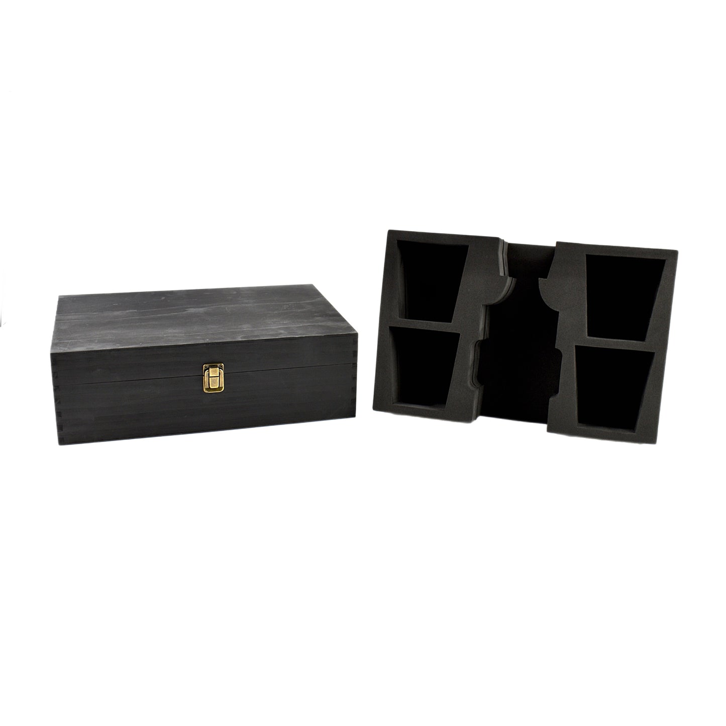 XL Box Foam Set For 1 Decanter and 4 Glasses