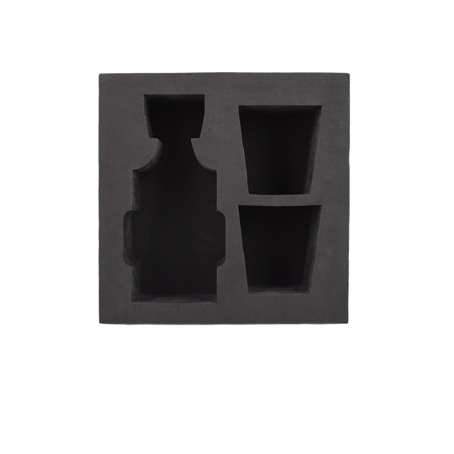 Large Box Foam Set For 1 Decanter and 2 Glasses