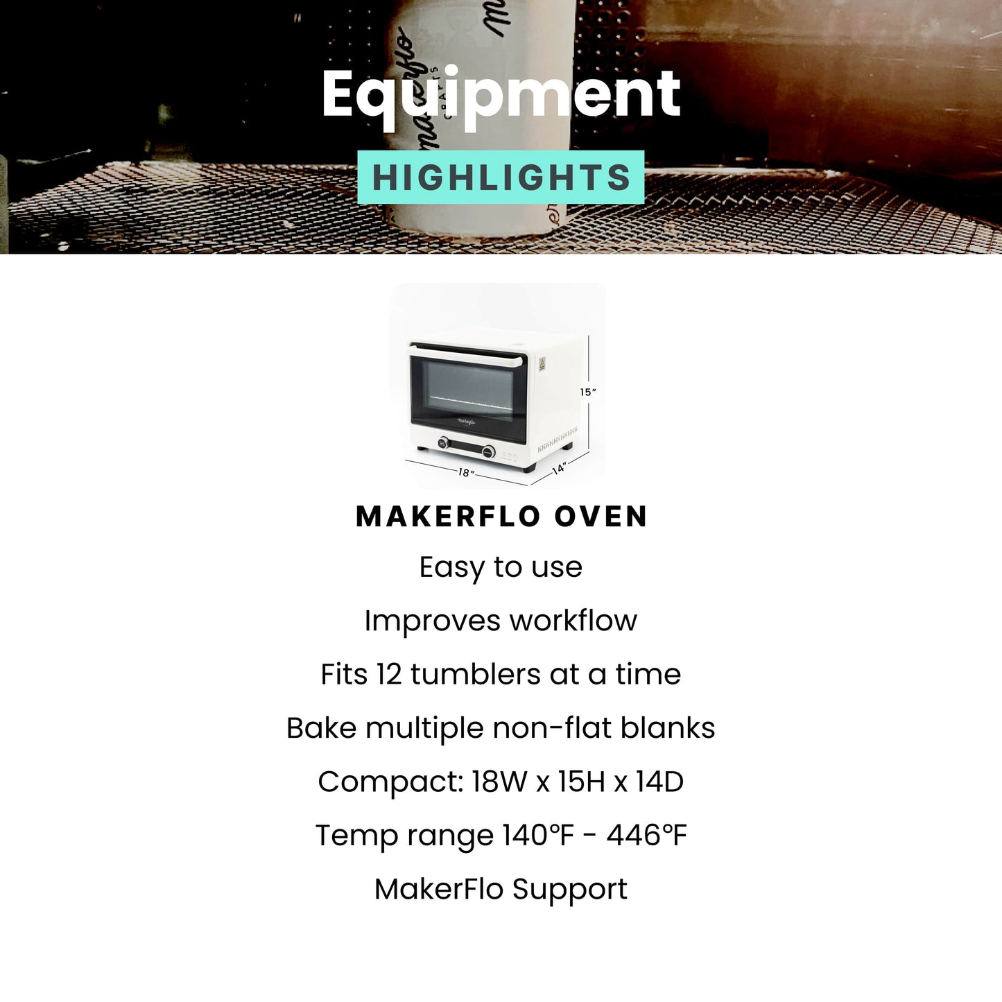 MakerFlo Sublimation Oven 40L