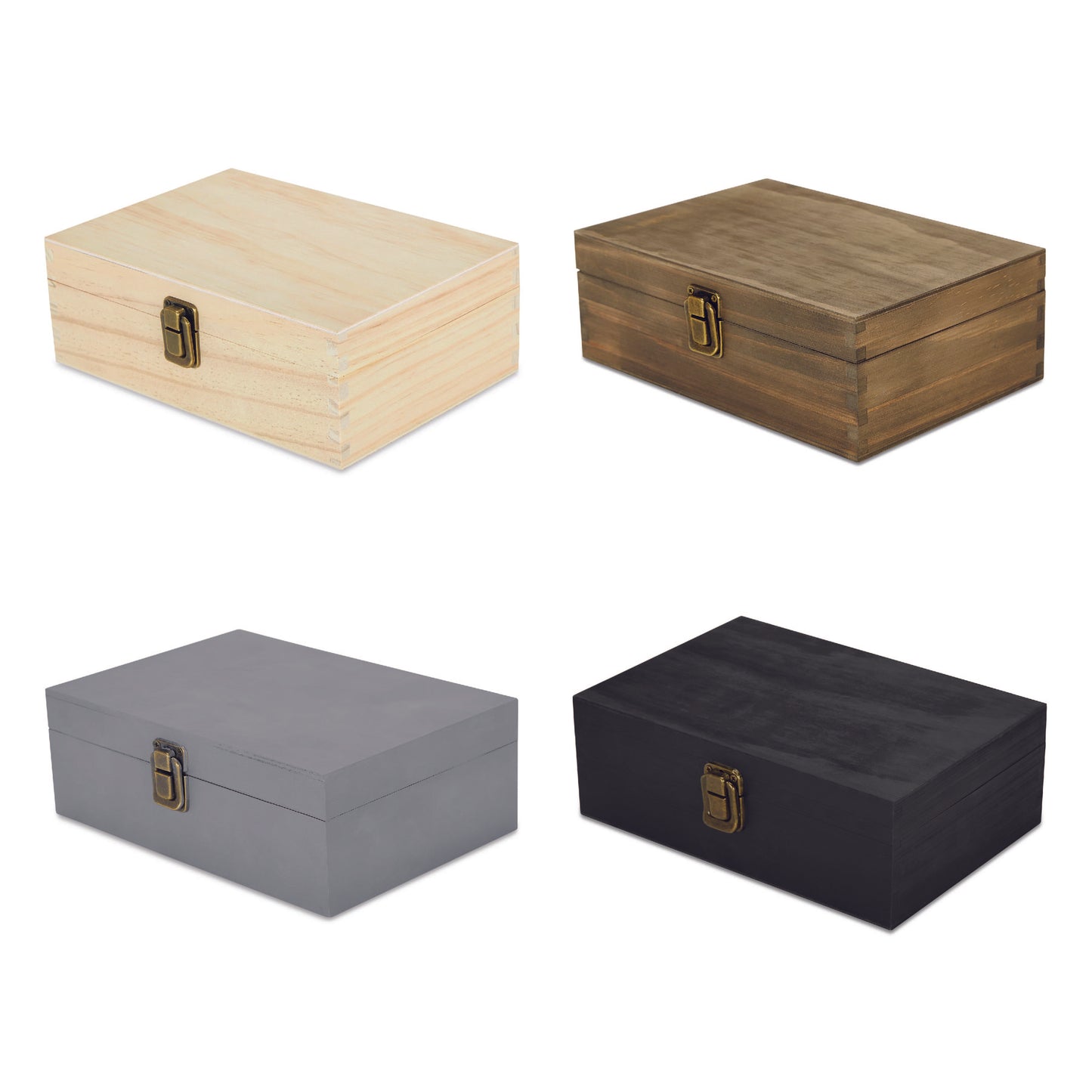 Wood Memory Boxes - Medium Size