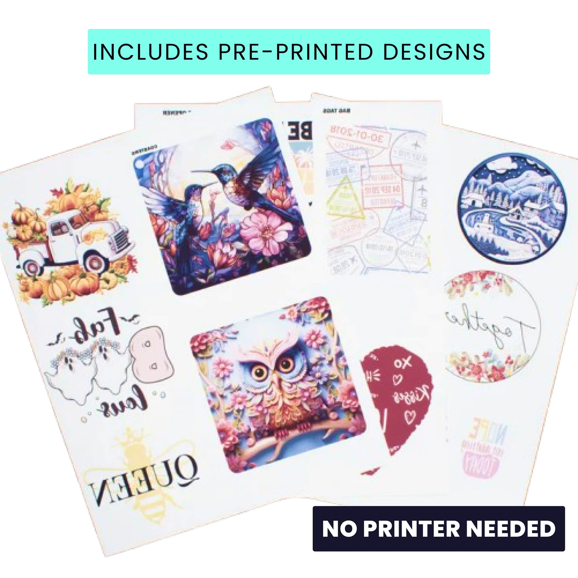 pre-printed sublimation designs, sub kit