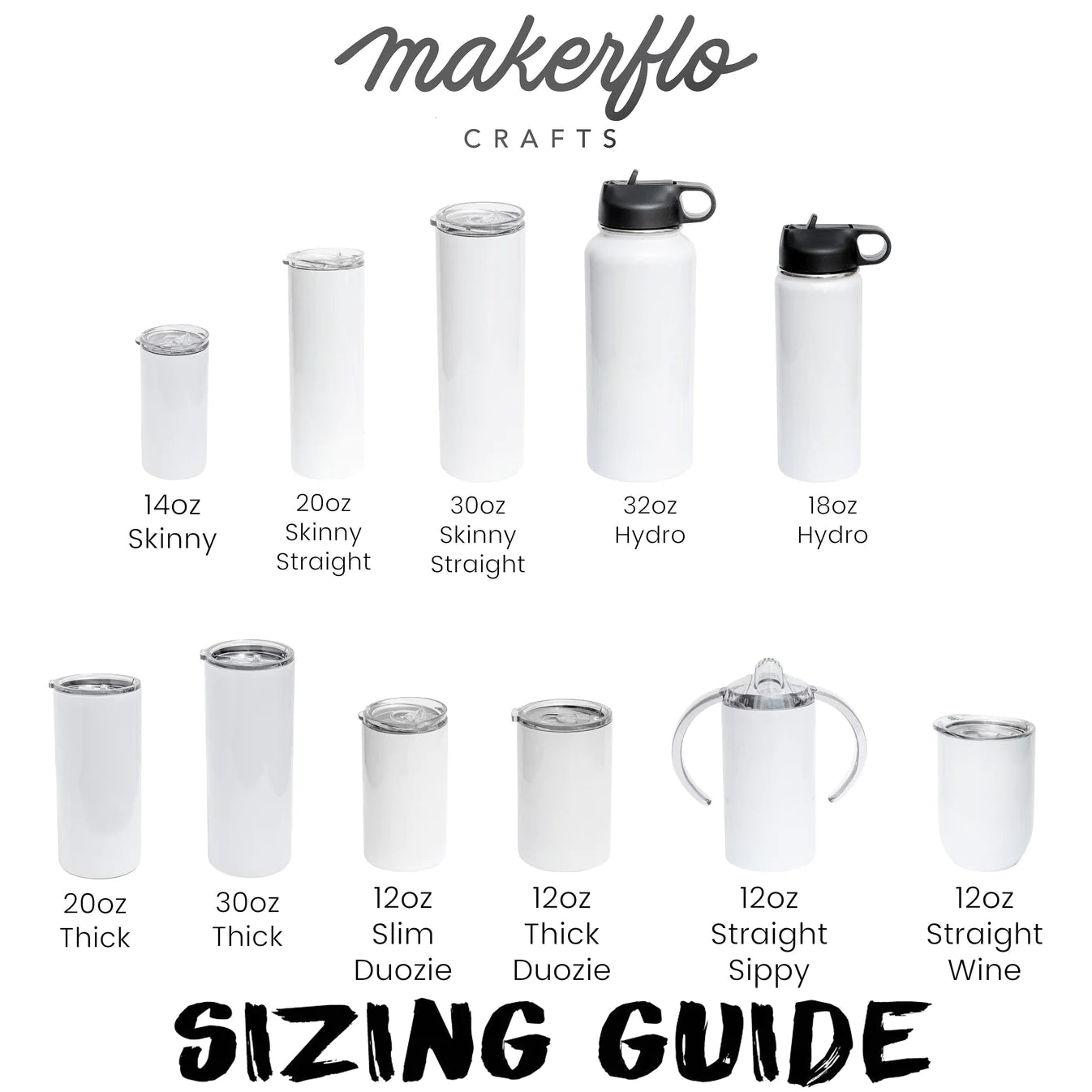 30oz Skinny Sublimation Tumbler – MakerFlo Crafts