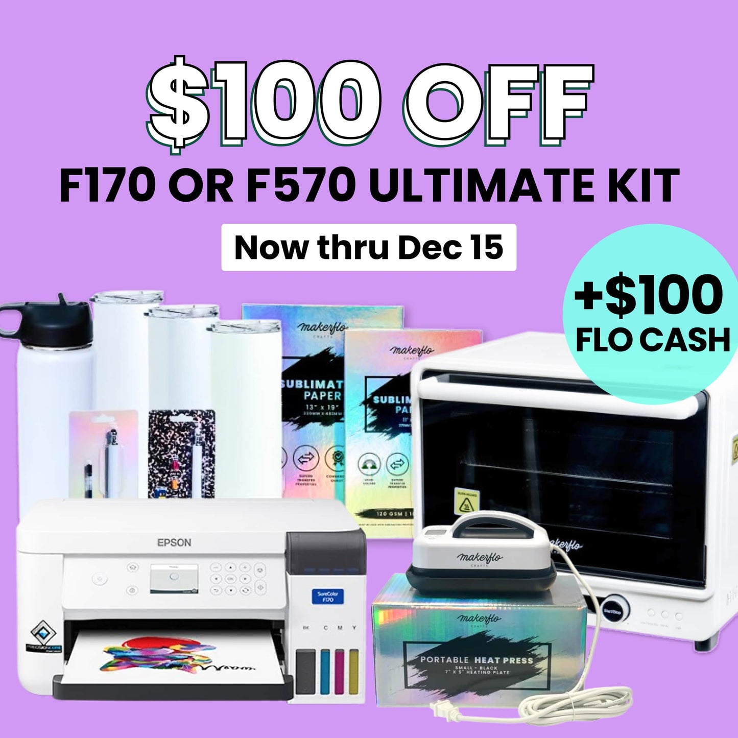 Epson® F170 Sublimation Ultimate Kit