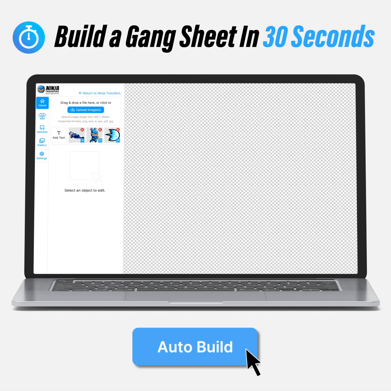 UV DTF Gang Sheet Builder