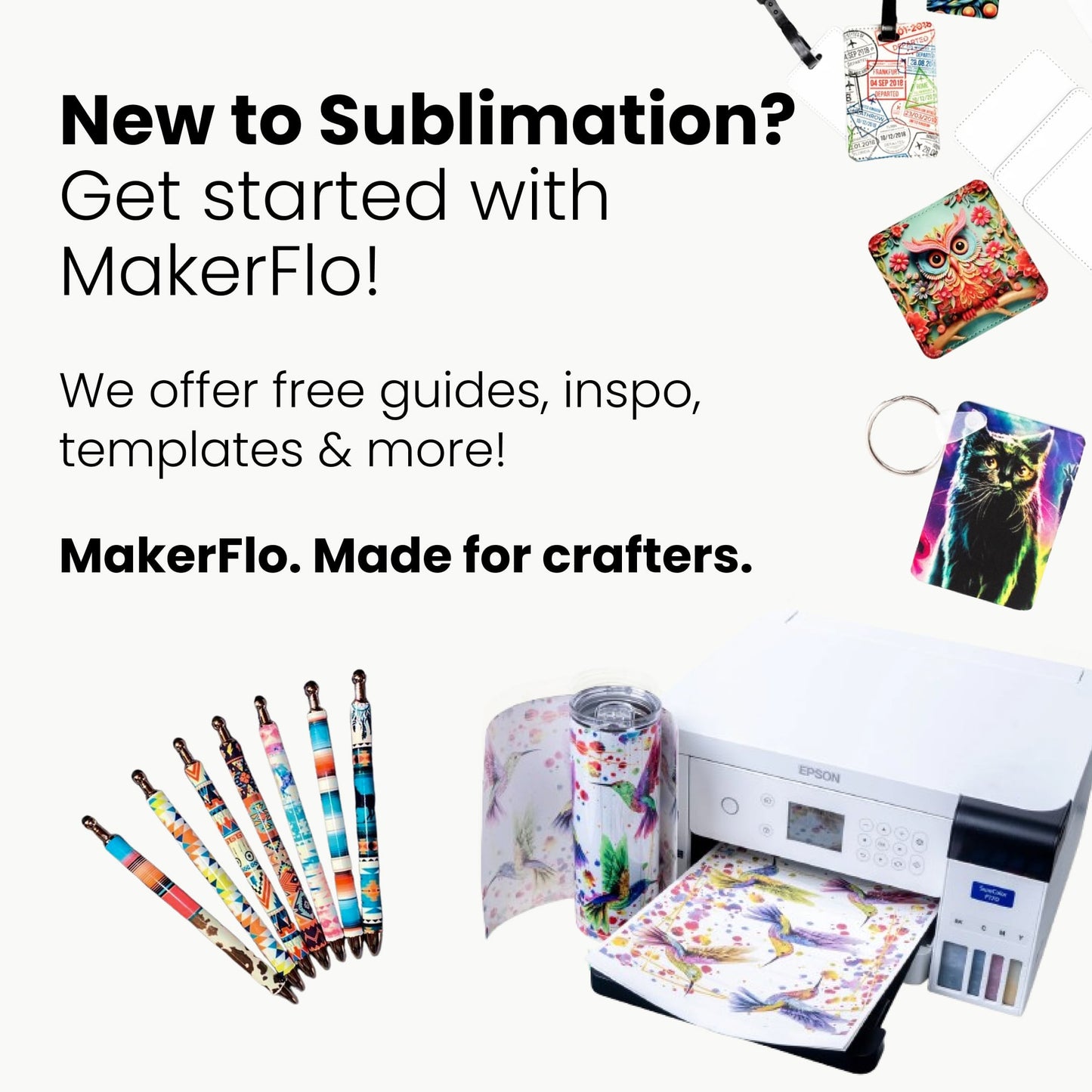 sublimation made easy with MakerFlo Crafts