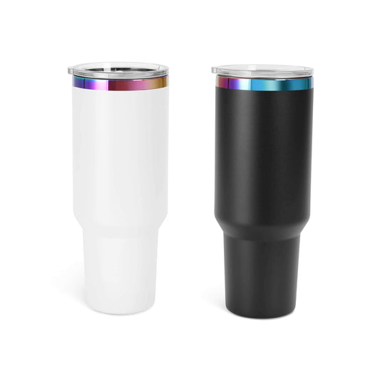 40oz Rainbow Plated Tumbler