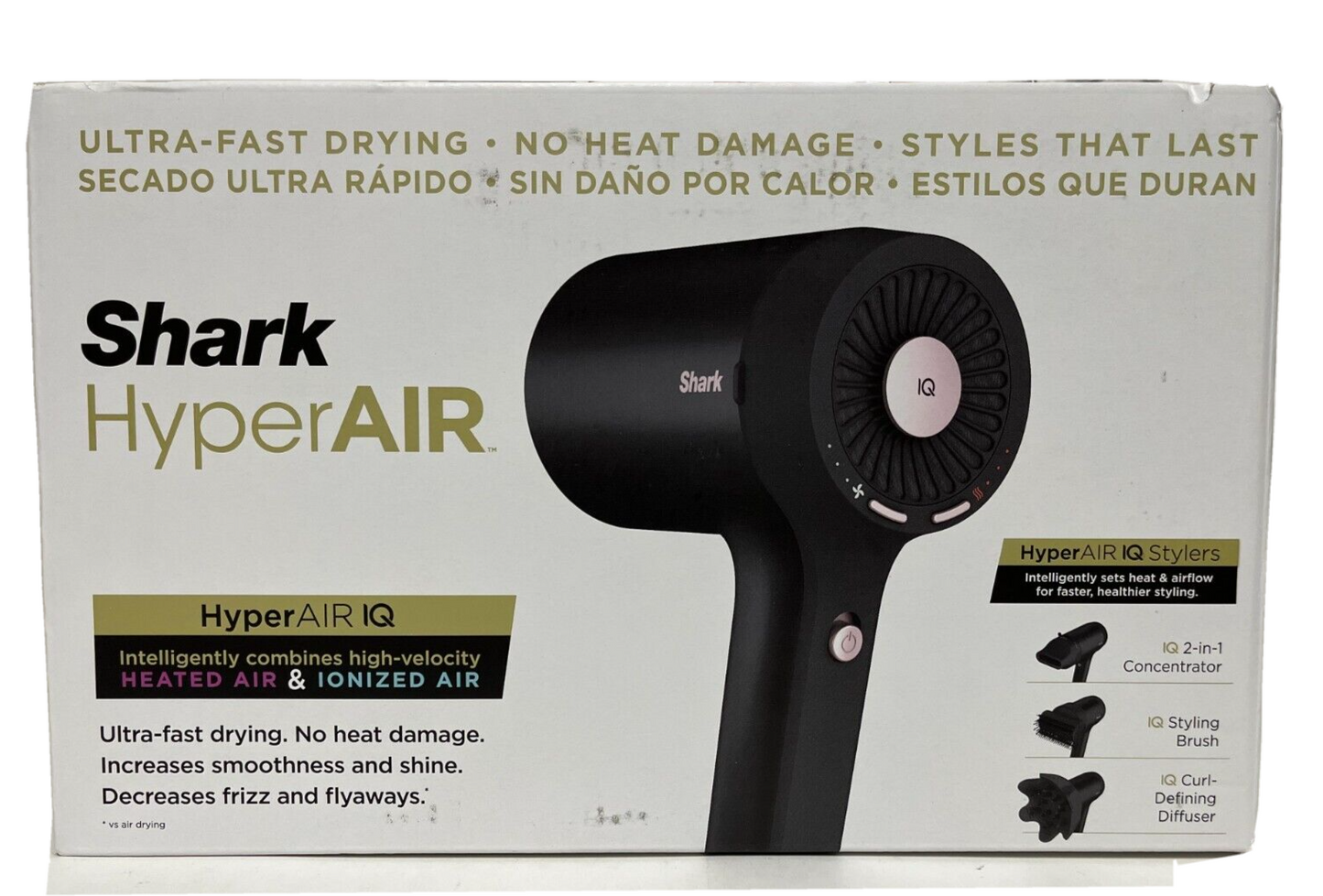 SHARK HyperAir IQ Hair Dryer Ultra-Fast Drying