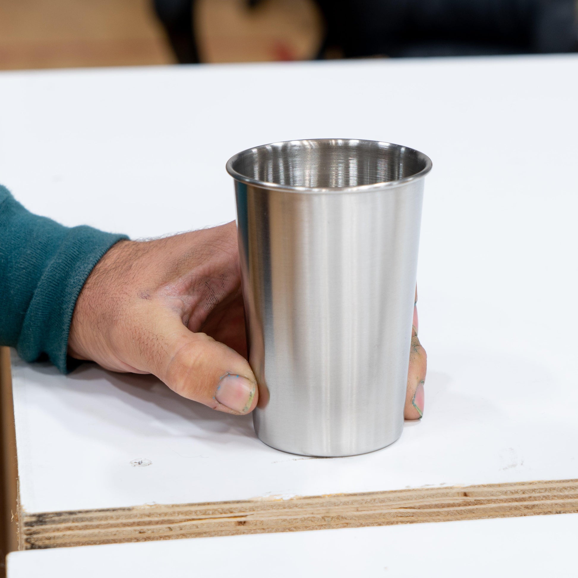 MakerFlo Crafts Round Mug, Stainless Steel, Case of 25, 14oz