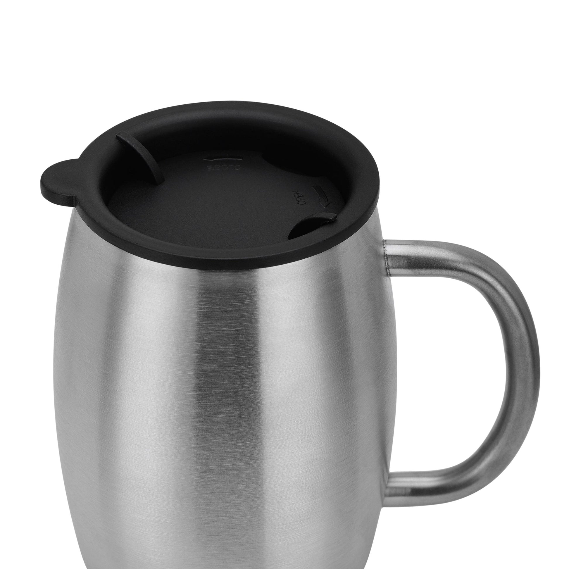 Pop Pop Travel Mug 14 Oz Stainless Steel Metal Coffee Travel Mug