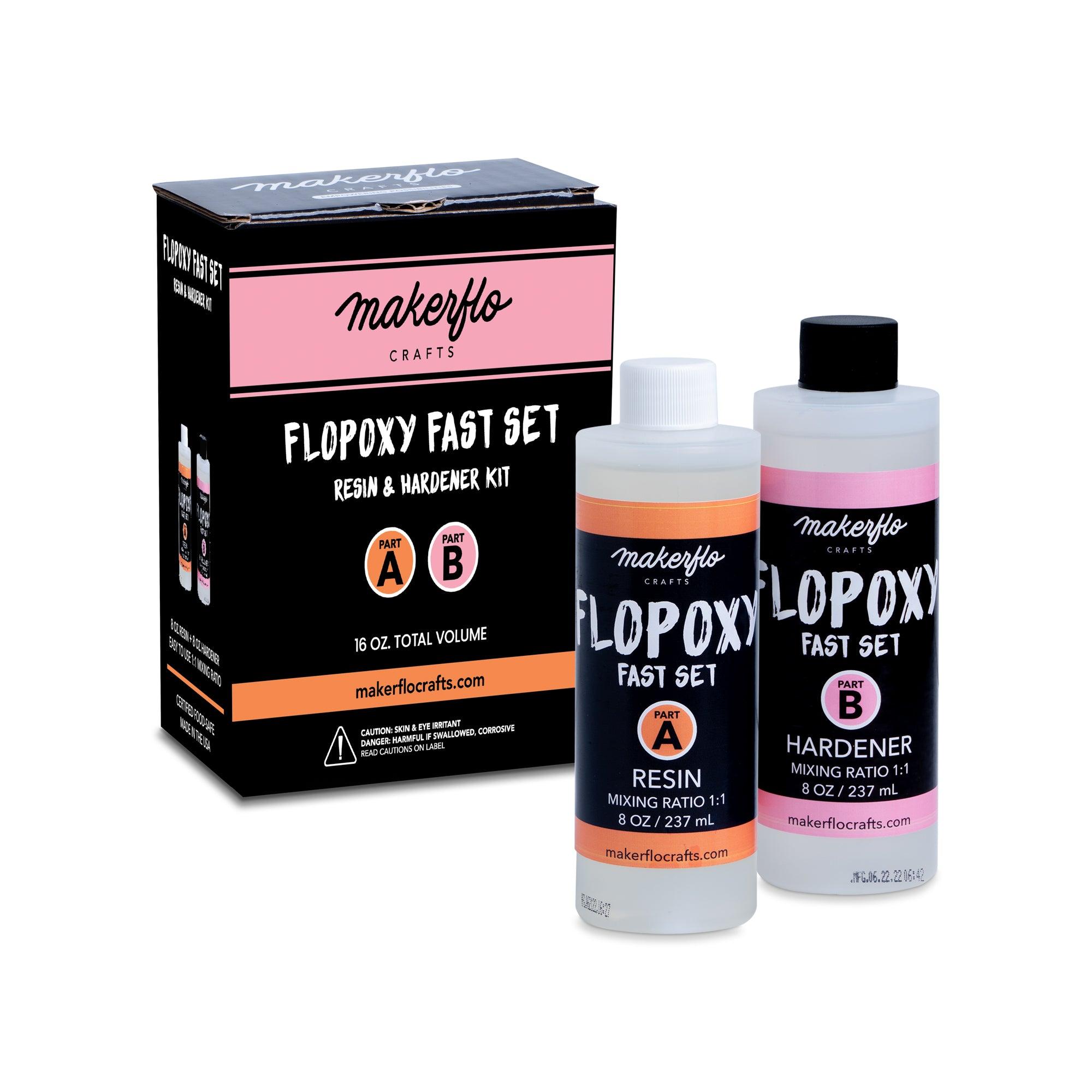 Flopoxy Fast Set - Resin + Hardener Epoxy Kit/16oz Kit