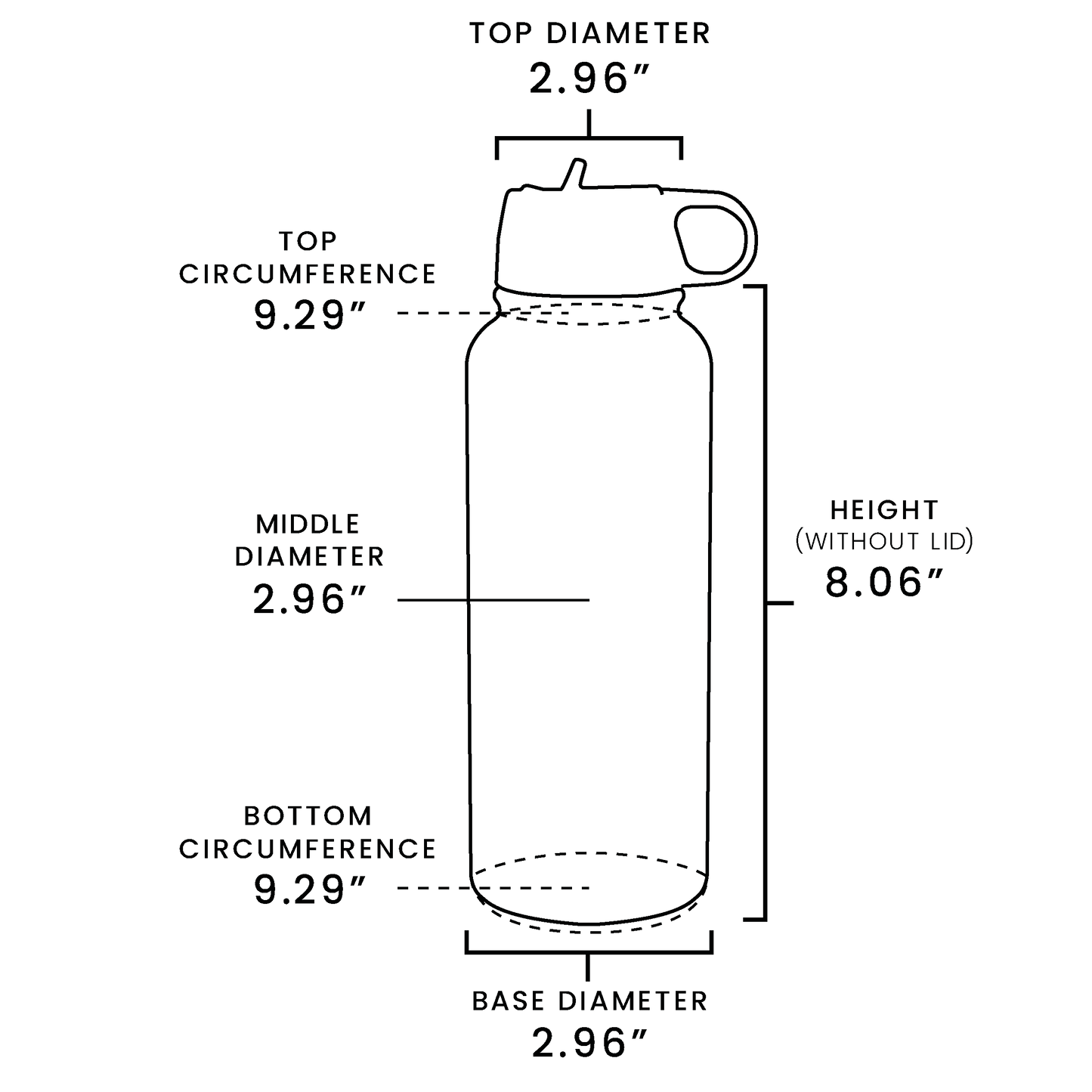 18oz Hydro Water Bottle