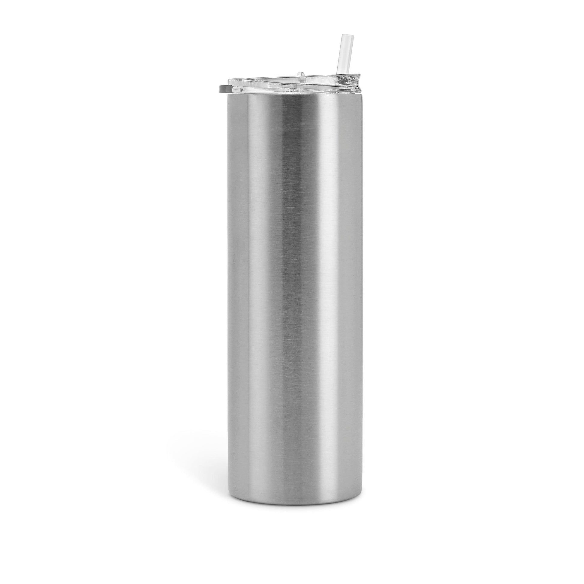 30oz Straight Sublimatable Skinny Tumbler W/ Sliding Lid & Straw – The  Stainless Depot