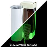 20oz Skinny Glow In The Dark, Green