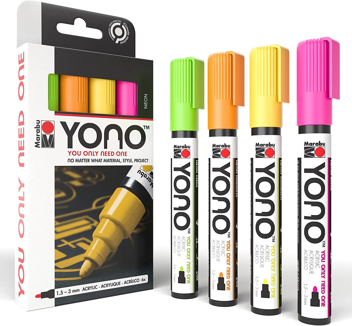 Neon Marabu YONO Markers 4-Pack