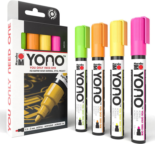 Neon Marabu YONO Markers 4-Pack
