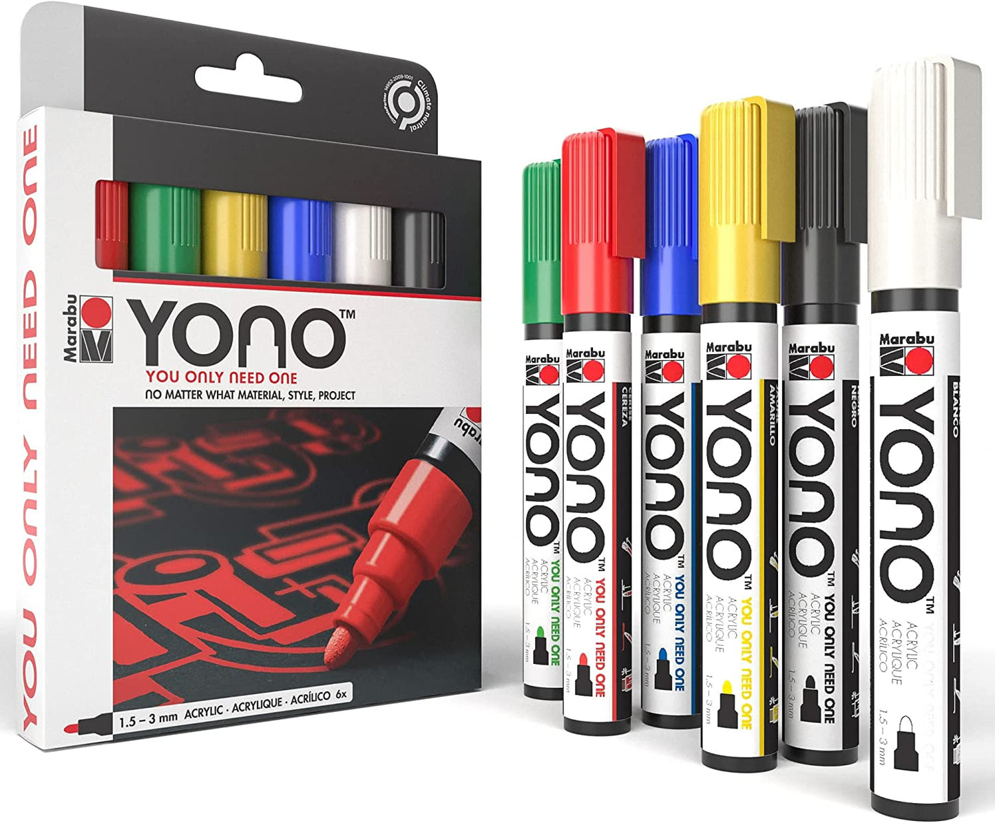 Marabu YONO Markers 6-Pack