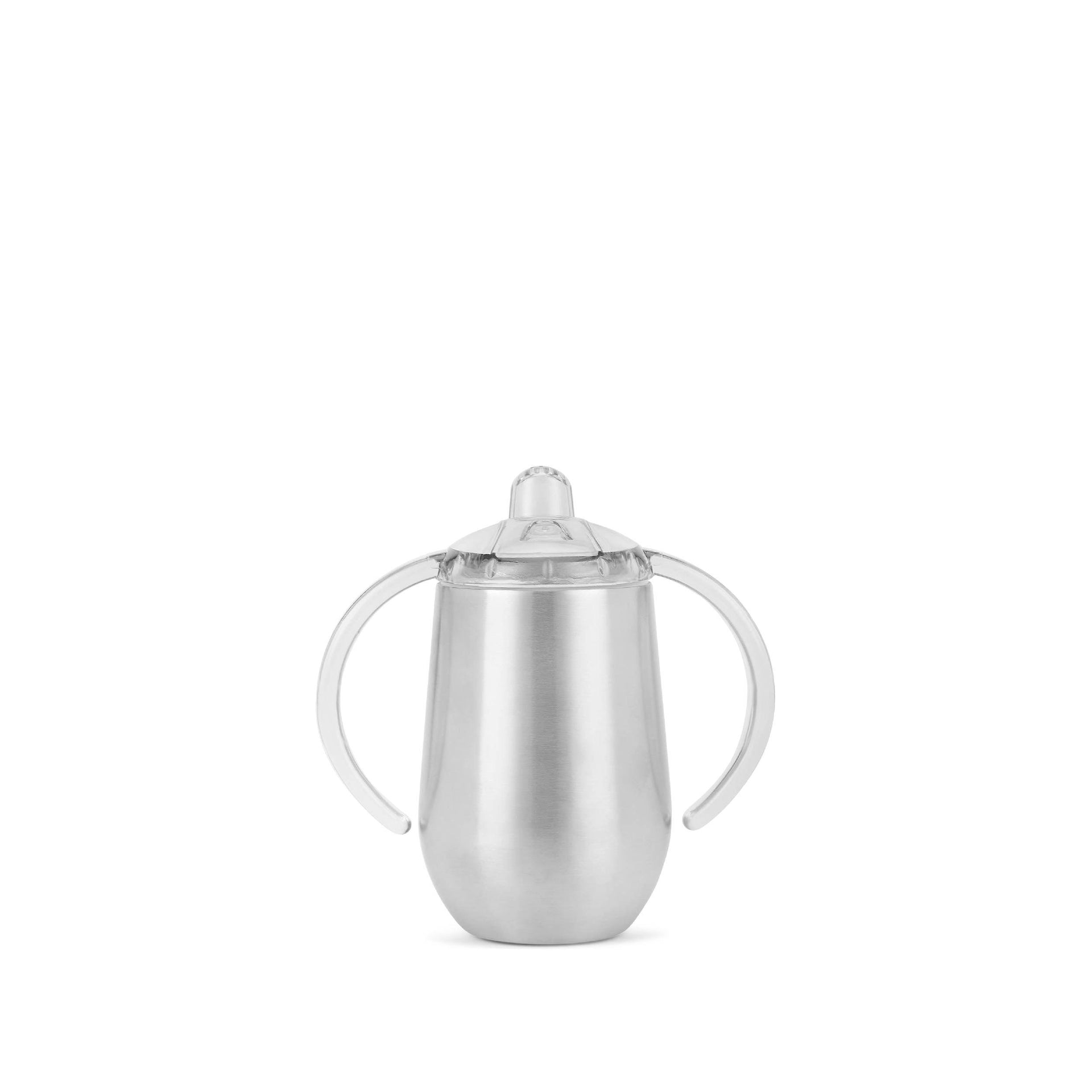 8oz Sublimation Baby Feeding Bottle Stainless Steel Sippy Cup With Nipple  Handle 8oz Unbreakable White Baby Nursing Bottle For Sublimation From  Cookiebag, $5.23