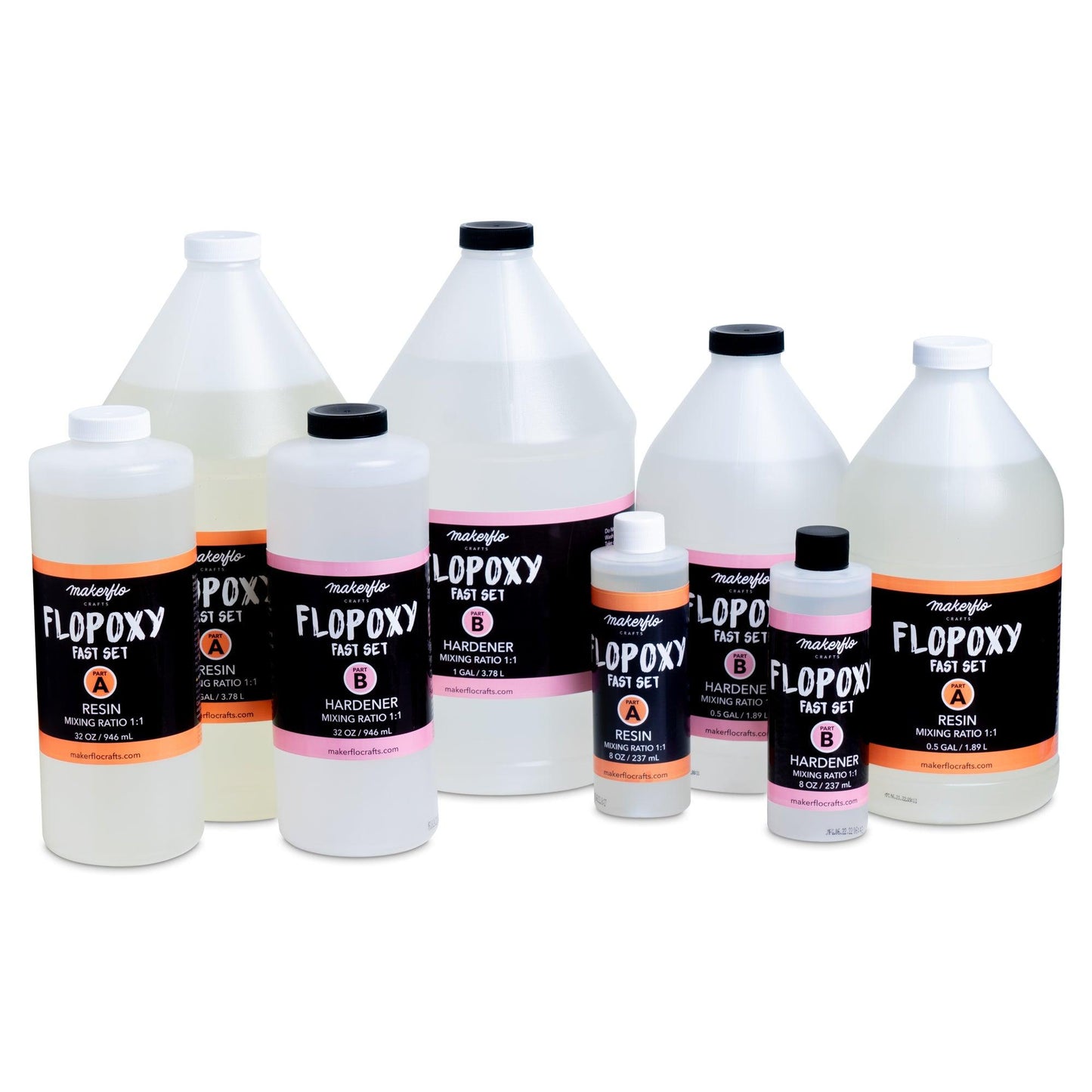 Flopoxy Fast Set - Resin + Hardener Epoxy Kit