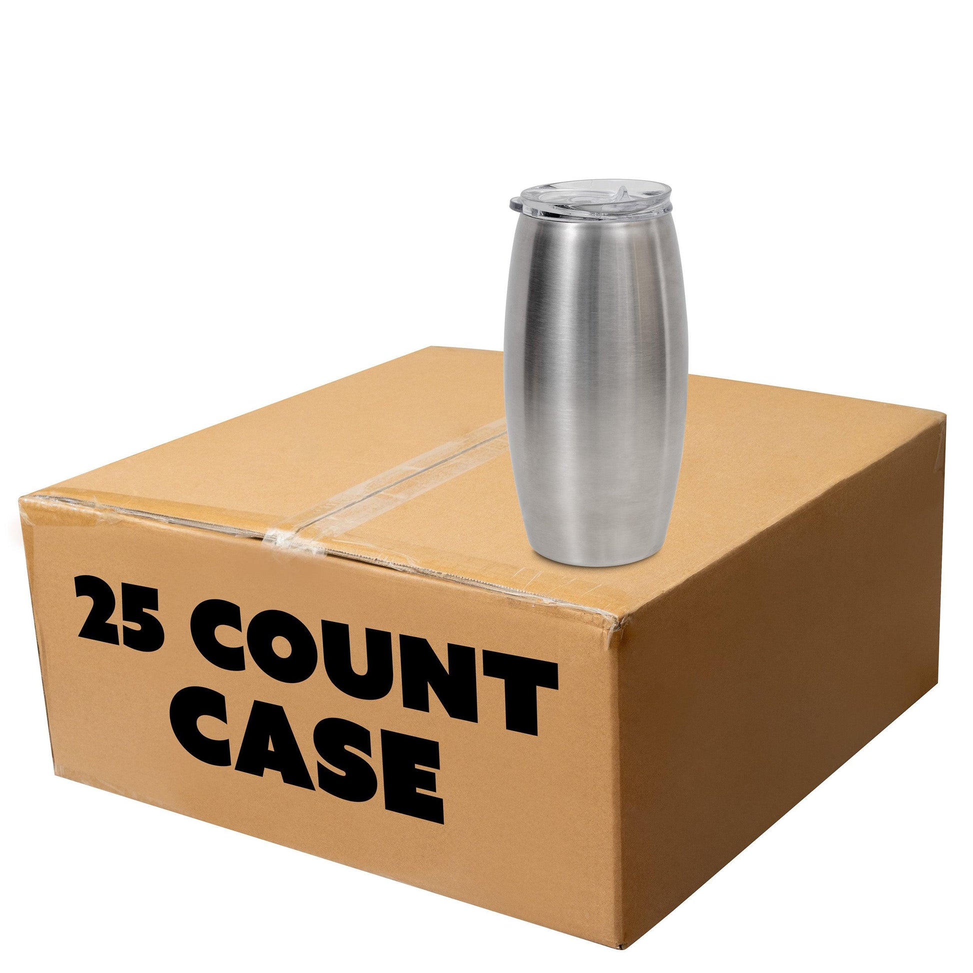  Hogg 25oz Sublimatable Silver Glitter Tumbler Case (25