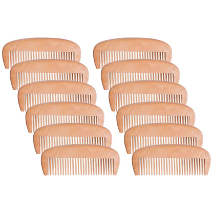 12ct One-Sided Wooden Combs