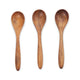 Wood serving spoons