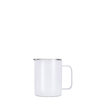 12 oz White Camper Mug