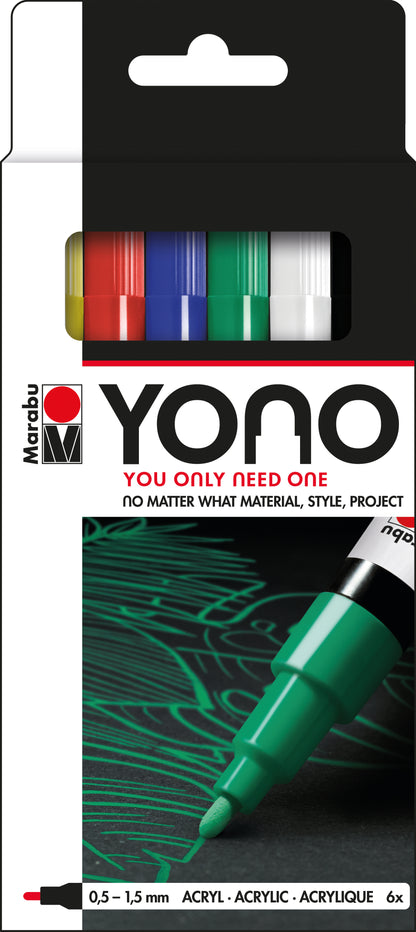 Fine Point Marabu YONO Markers 6-Pack