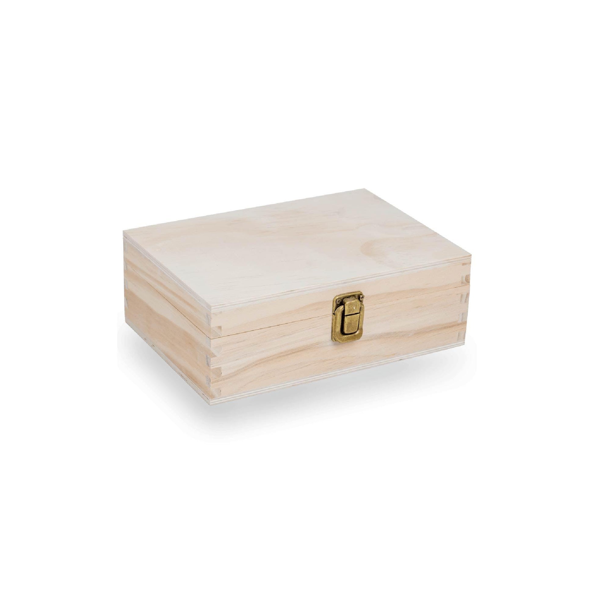 MakerFlo Crafts Cigar Boxes, Pine Wood in Ebony Black